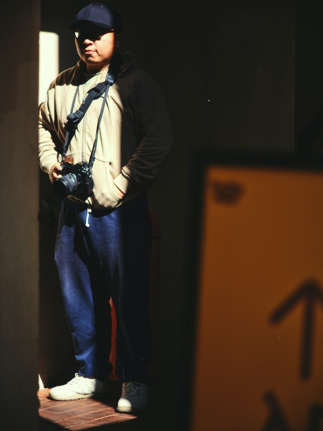 documentary photographer in street