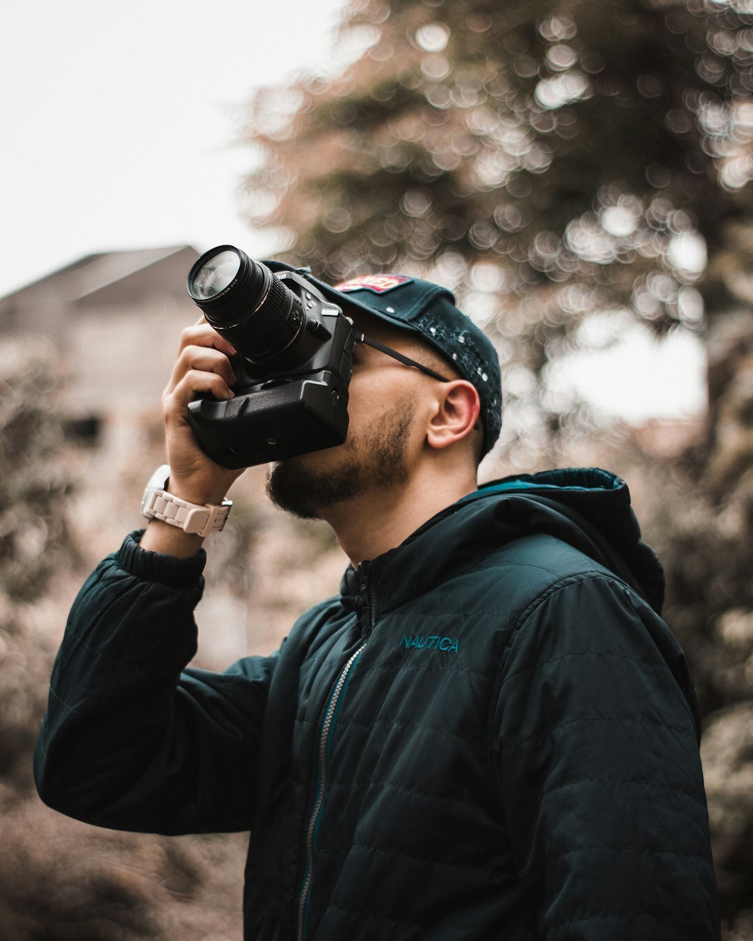 street photographer with camera